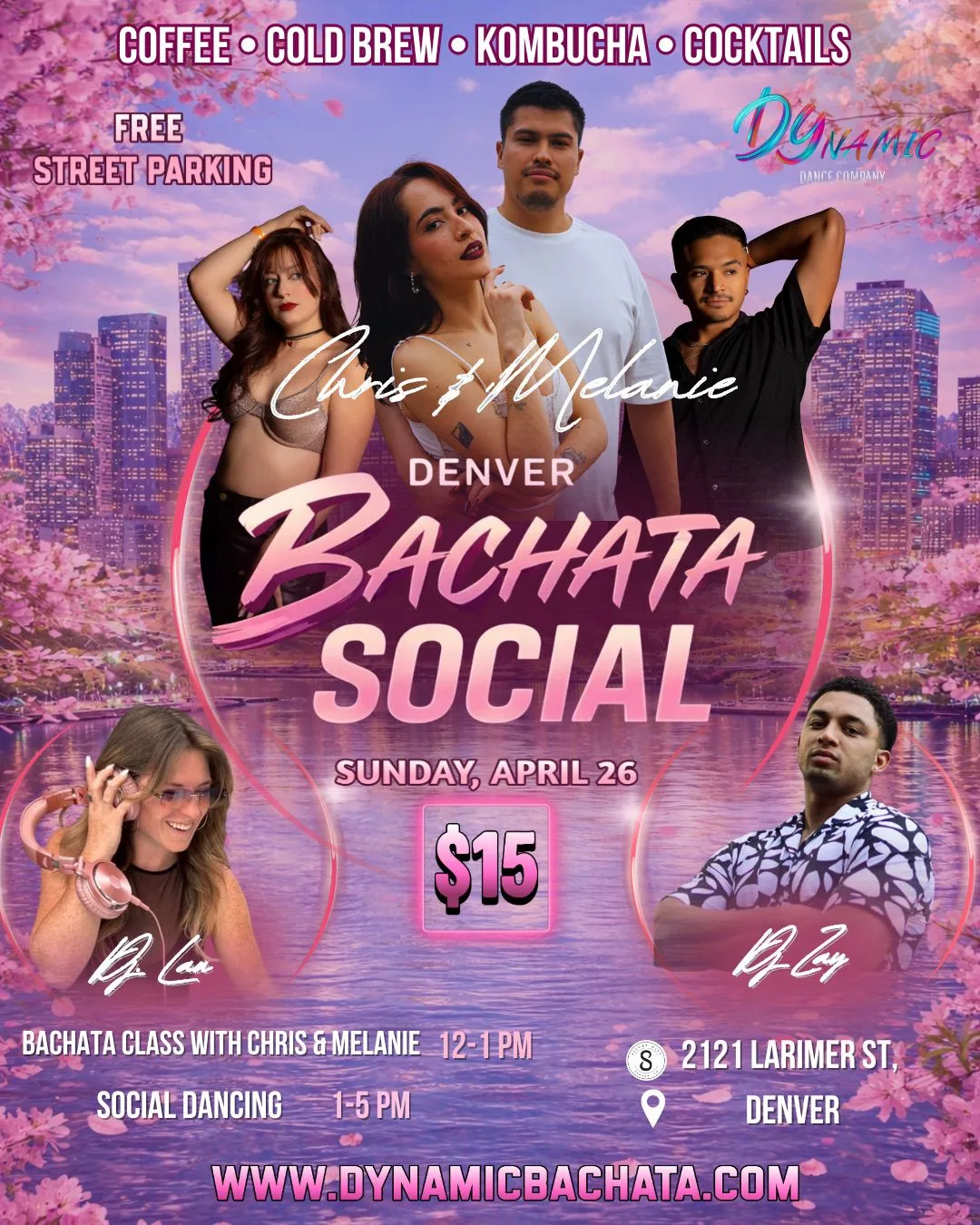 Denver Bachata Social with Chris & Melanie — April 26