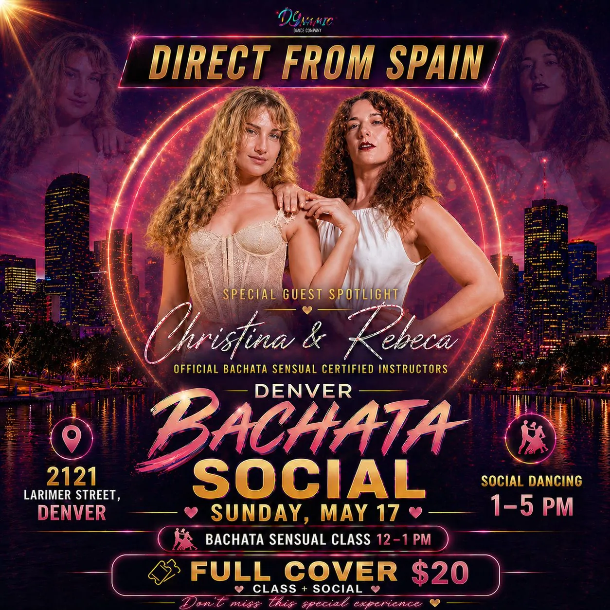 Denver Bachata Social with Christina & Rebeca — May 17