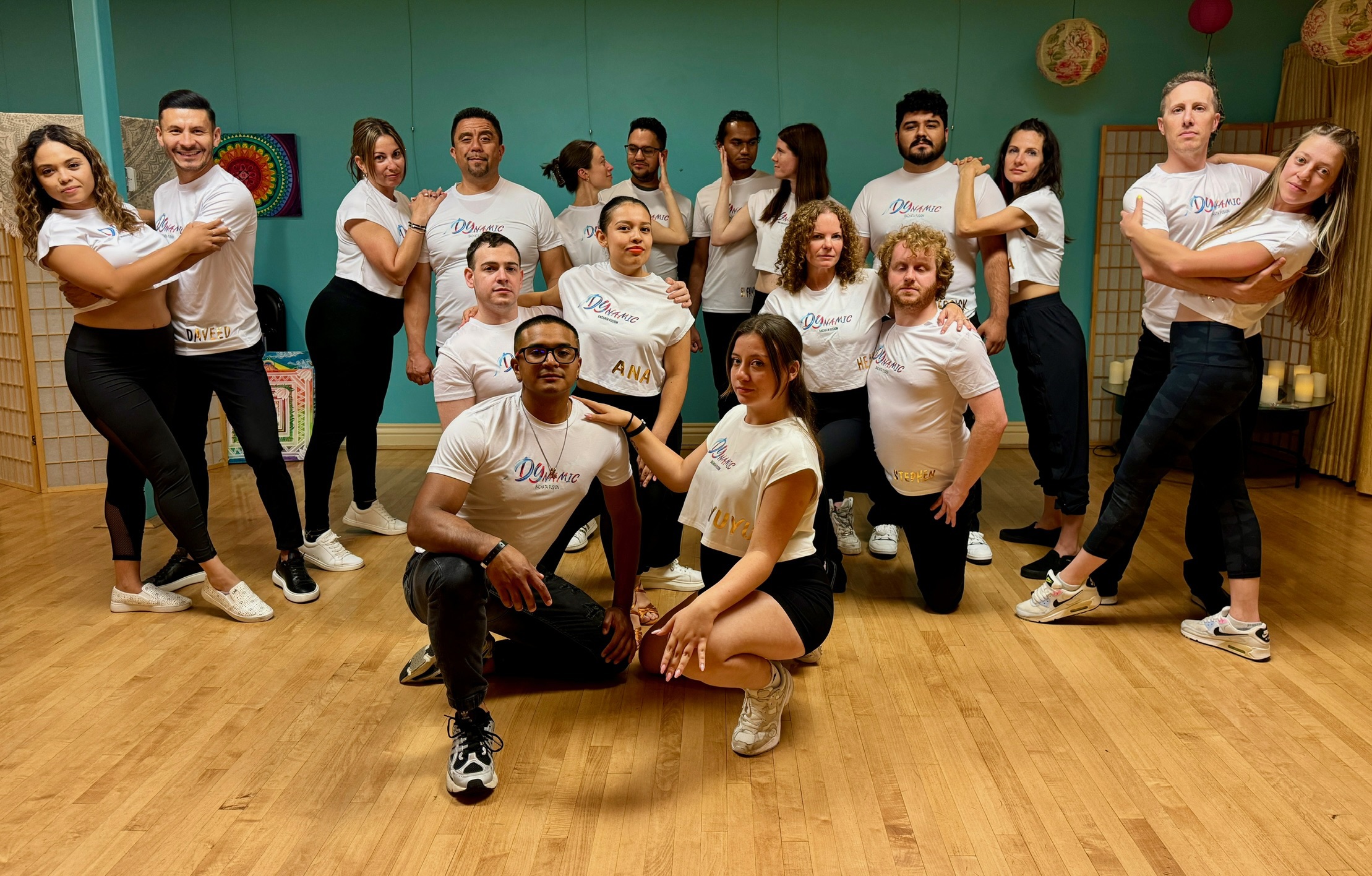 Dynamic Bachata dancers in Denver