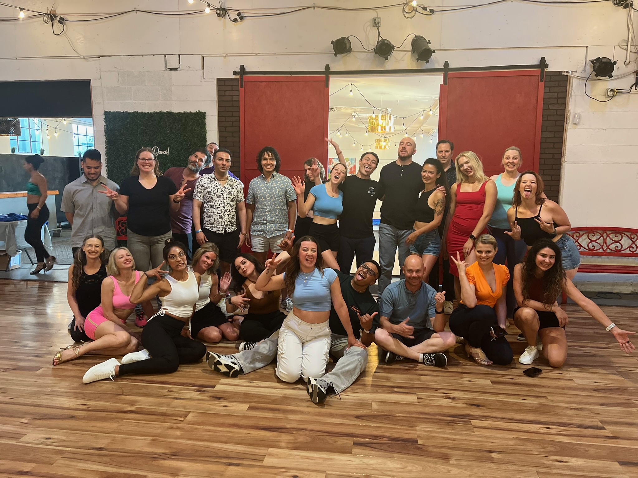 Bachata class in session